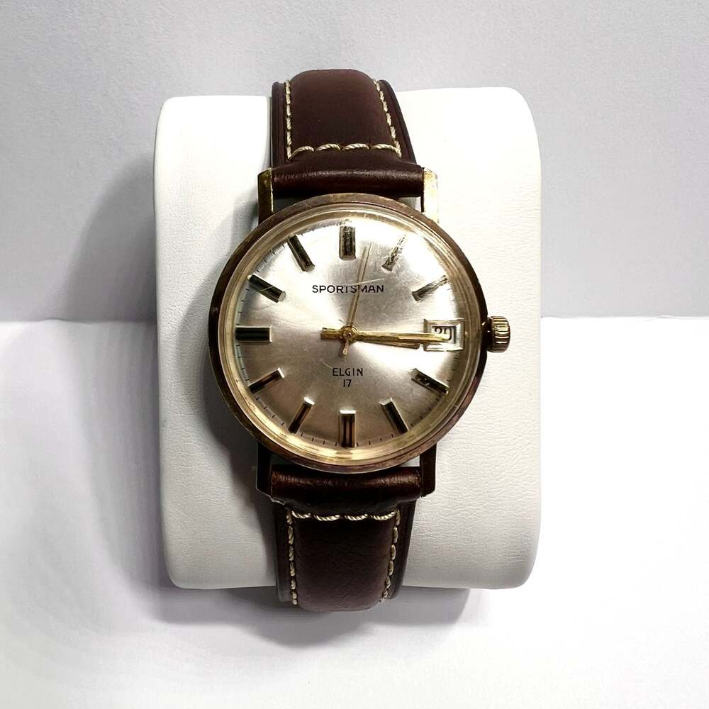 Vintage Elgin Sportsman 17 Jewels Mechanical Wristwatch with Date